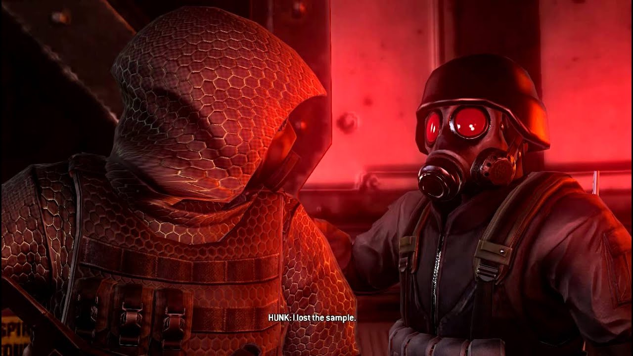 Resident Evil: Operation Raccoon City all cutscenes - HUNK goes back (Vector)