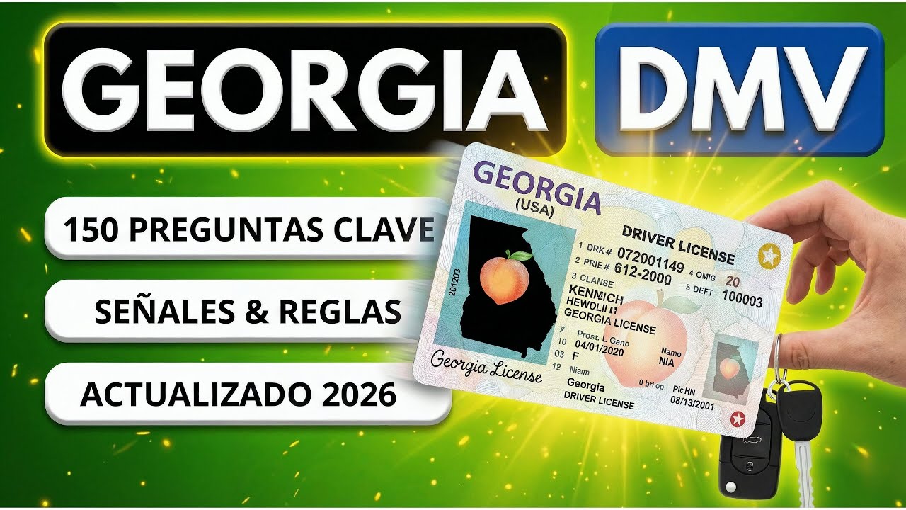 150 Preguntas del Examen de Manejo Georgia 2026 | ¿Pasarías?
