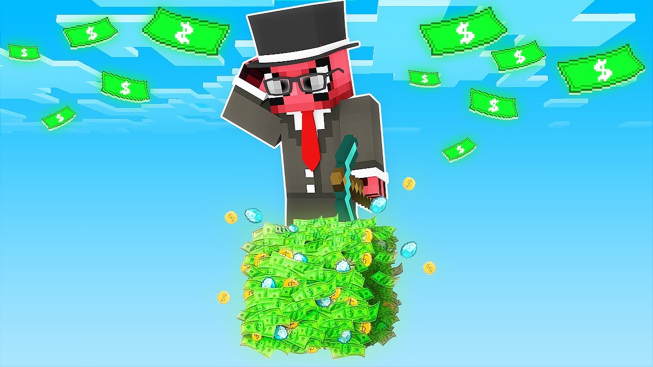 MİLYARDER TEK BLOK 💲 - Minecraft