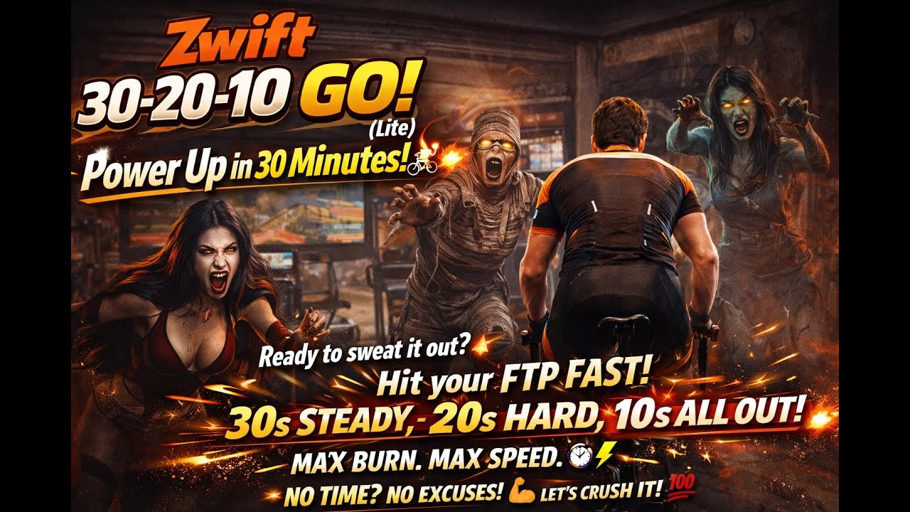Zwift 30-20-10 GO! (Lite) – Quick Power & Endurance Workout