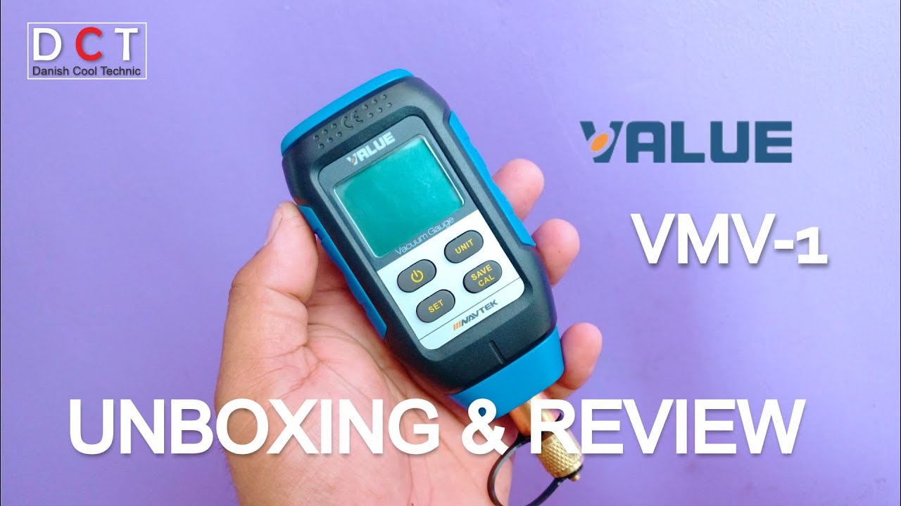 UNBOXING & REVIEW DIGITALS VACUUM GAUGE VALUE VMV-1
