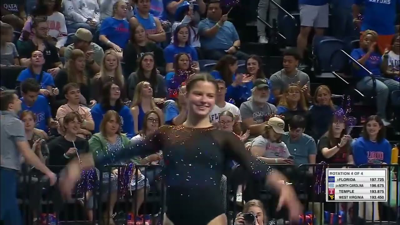 Jocelyn Sasson (Florida) - Floor Exhibition (9.825) - 2026 UNC, Temple, WVU at Florida - NCAA Gym