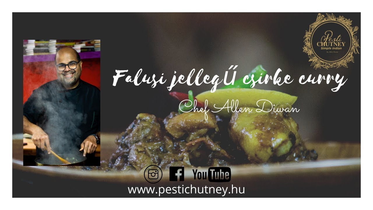 Falusi jellegű csirke curry