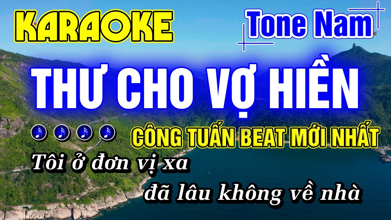 Thư Cho Vợ Hiền Karaoke Tone Nam Nhạc Sống Rumba Hay Dễ Hát NHẠC LÍNH CÔNG TUẤN BOLERO MỚI NHẤT