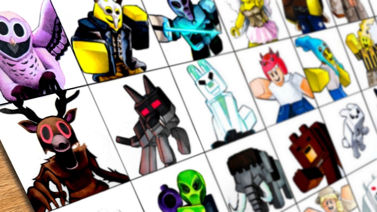 Drawing Roblox: 99 Night In The Forest - All Entity Monsters and NPCs