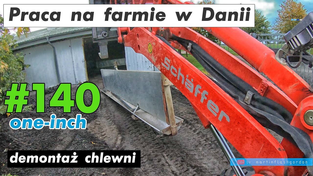 praca na  farmie w Danii cz. 140 demontaż chlewni