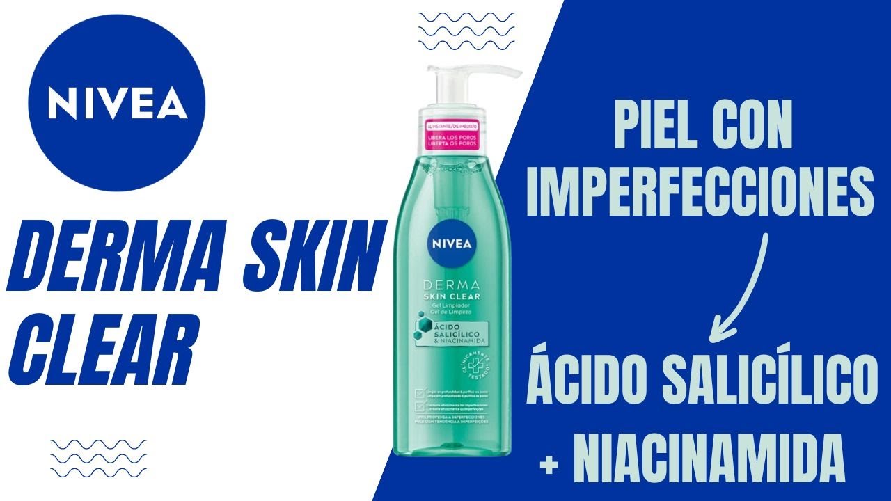 NUEVO Nivea Derma Skin Clear Gel Limpiador: ácido salicílico + niacinamida #nivea {tinycosmetics}