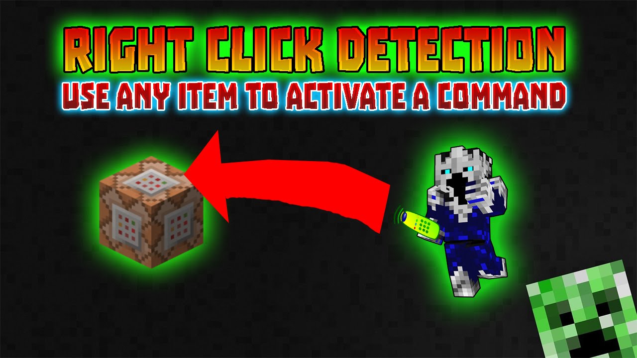 Minecraft : Right Click Detection (use any item to activate a command)