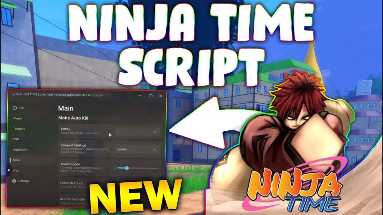 *NEW* Ninja Time Script (PASTEBIN 2025) (INSTANT KILL, KILLAURA, AUTOFARM, FAST DAMAGE)