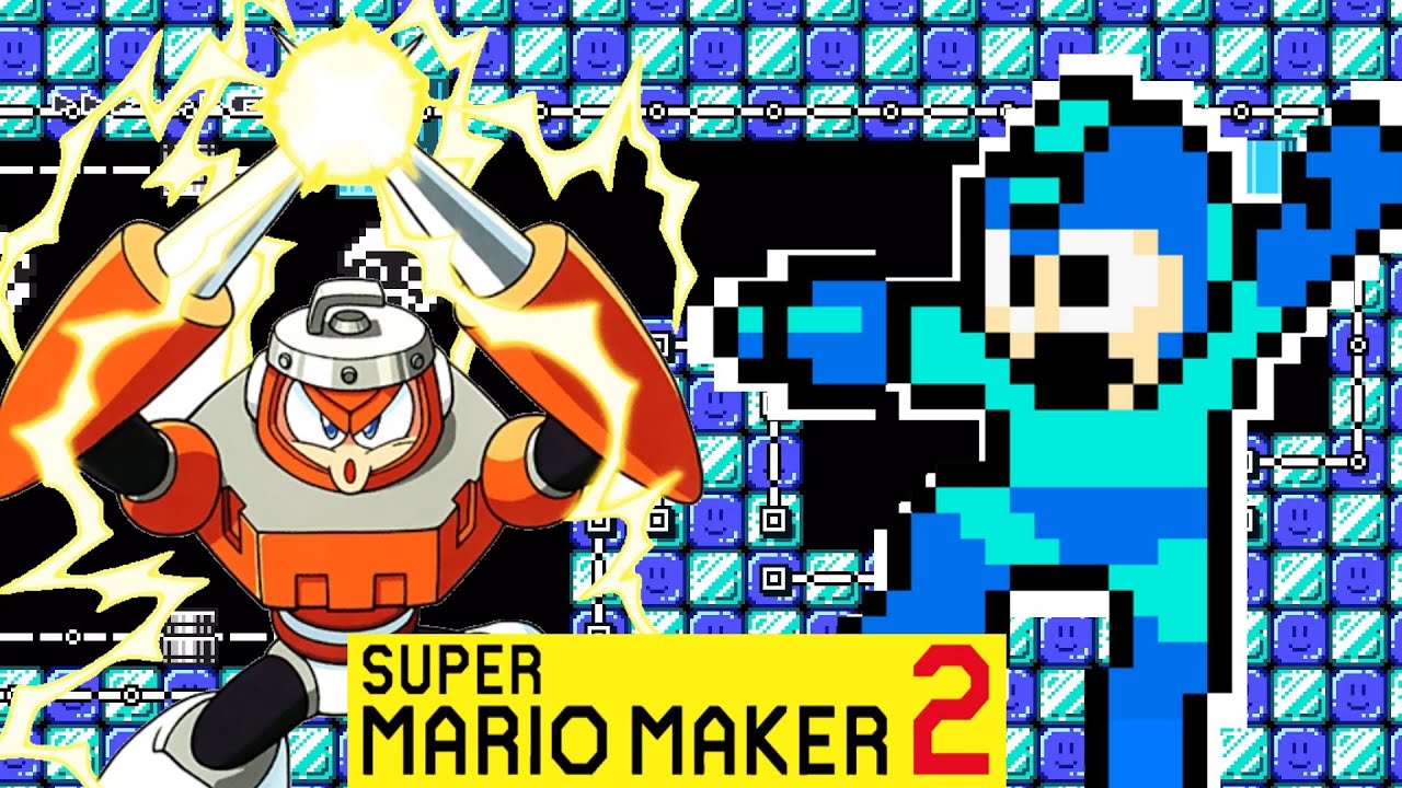 Super Mario Maker 2: Mega Man 3: Spark Man Stage Showcase