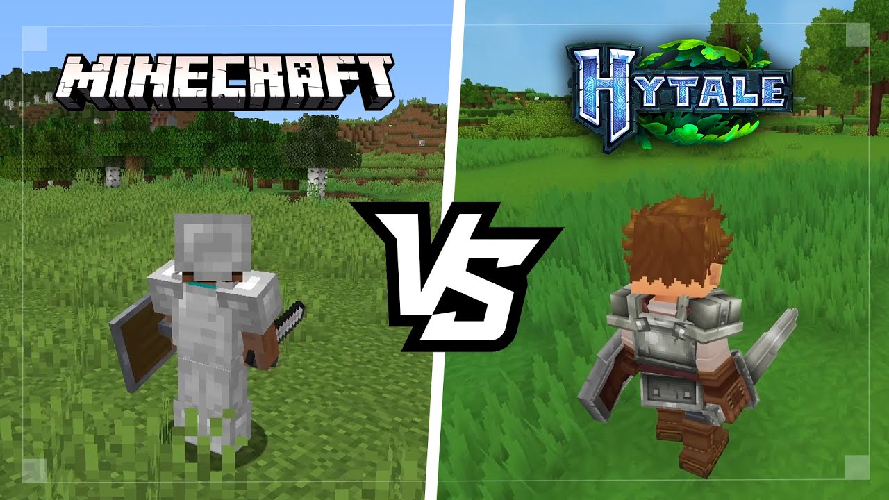 Hytale and Minecraft Iron Armour