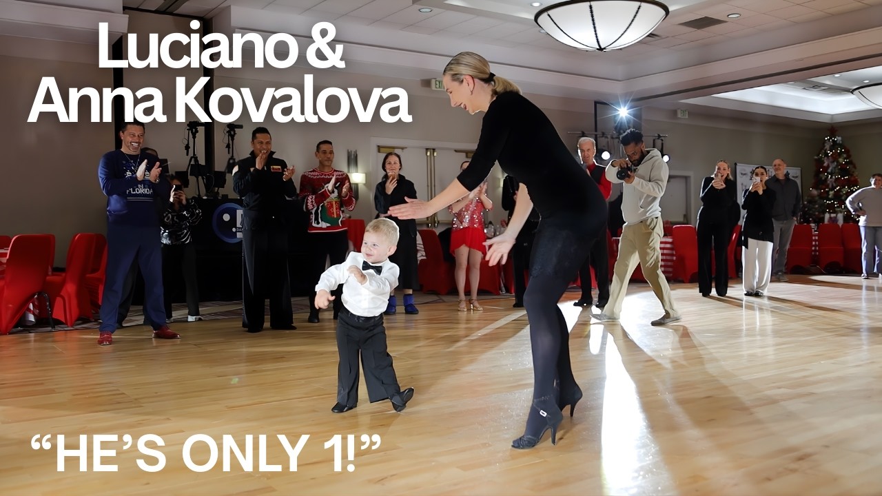 World&rsquo;s Youngest Ballroom Dancer 🤯 1-Year-Old Luciano Dances Salsa with Anna Kovalova!