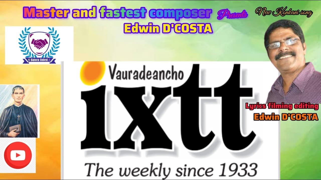 NEW KONKANI SONGS 2026...VAURADDEANCHO IXTT (PILAR NEWS PAPER) By EDWIN D'COSTA