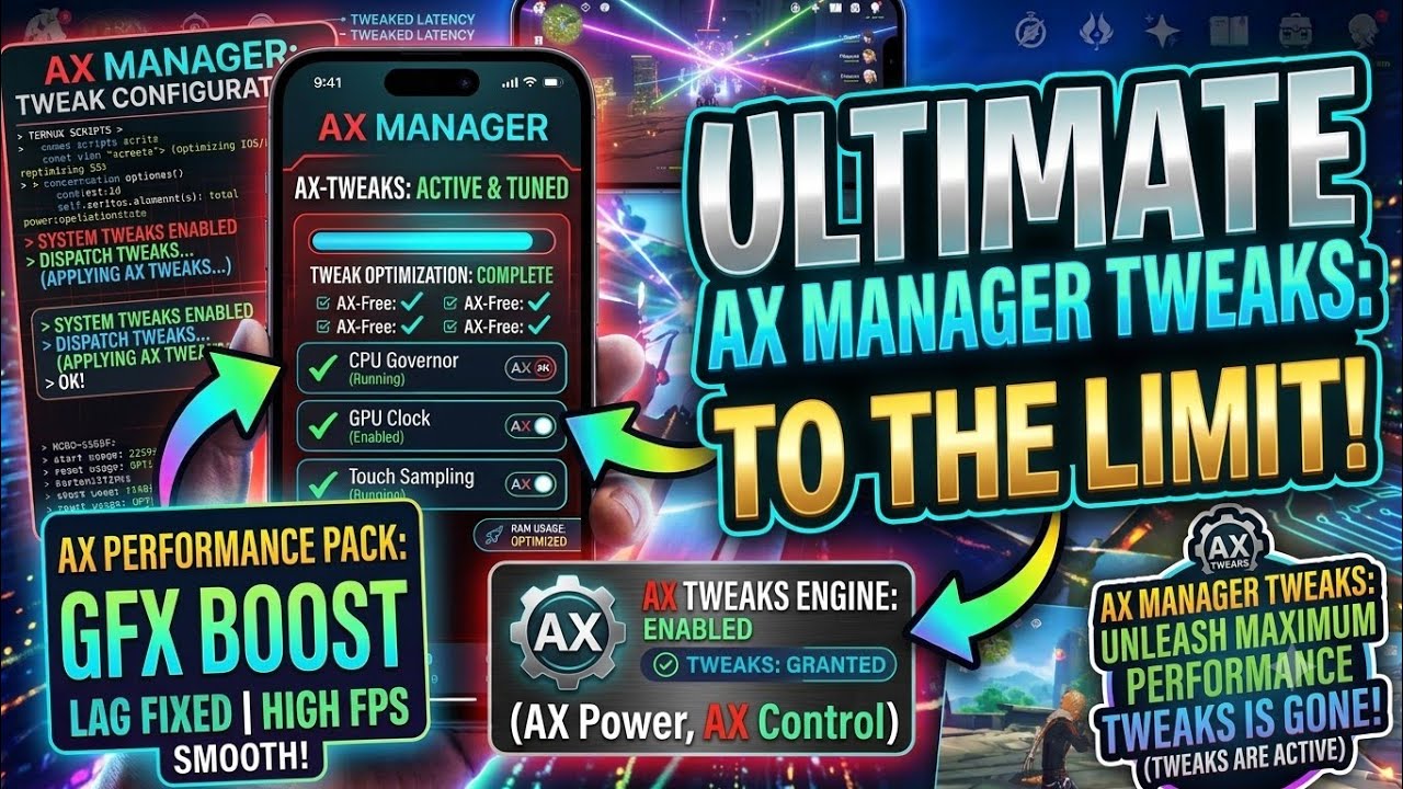 ​📱 AX Manager &ndash; Zero Game Lag & FPS Booster​🚀