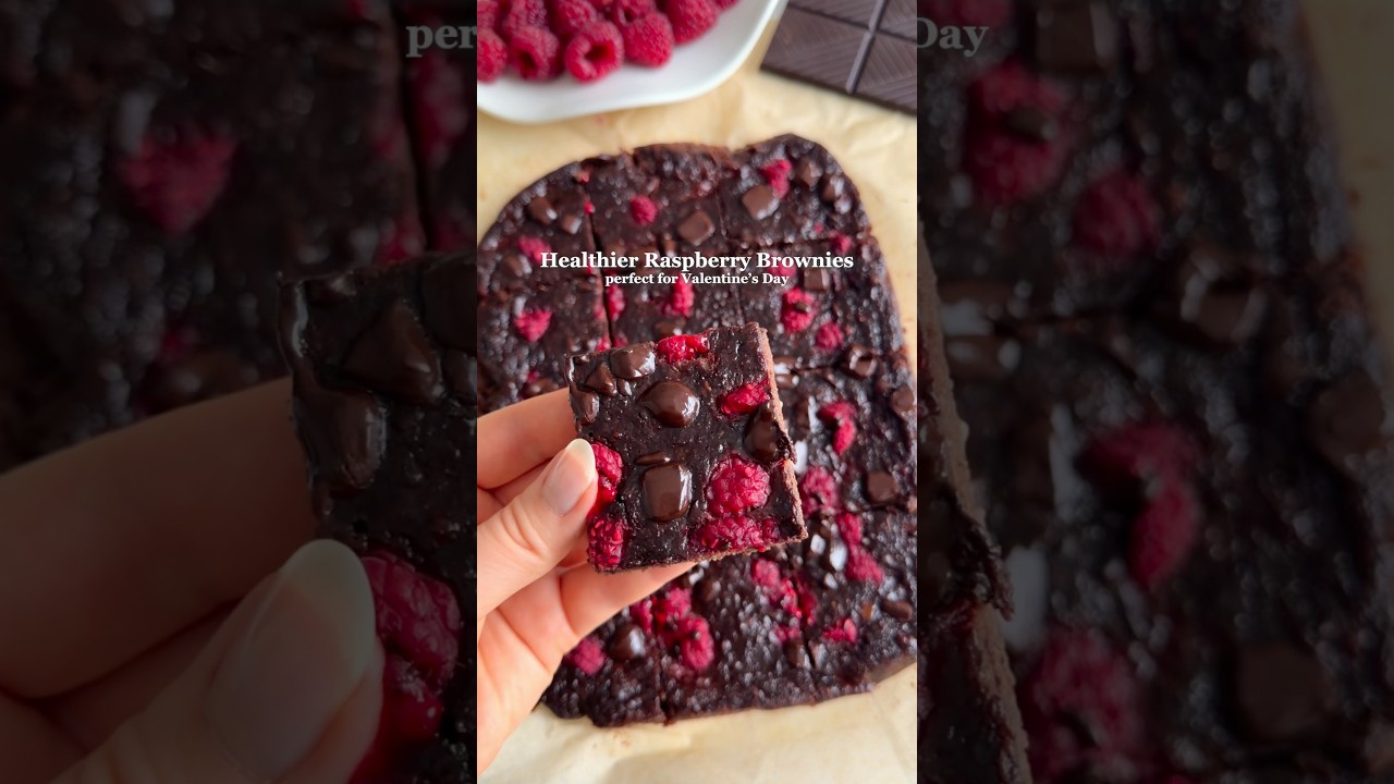 Полезные малиновые брауни 😍 Идеально подойдут ко Дню святого Валентина 🩷 #здоровыйдесерт #простые...