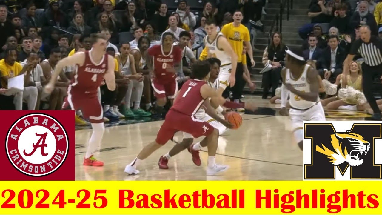 #4 Alabama vs #15 Missouri Basketball Game Highlights 2 19 2025