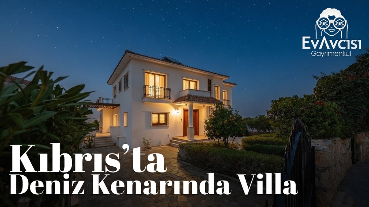 Kuzey Kıbrıs'ta Satılık Deniz Kenarında, Site İçerisinde Villa