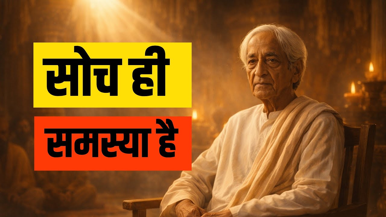 सोच ही समस्या है | जे. कृष्णमूर्ति की गुप्त शिक्षा | Jiddu Krishnamurti on Stopping Thought in Hindi