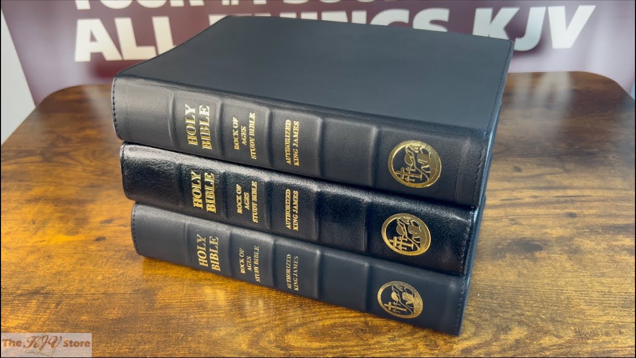 KJV Rock of Ages Study Bible Comparisons (Goatskin, Lambskin, Premium Imitation Leather)