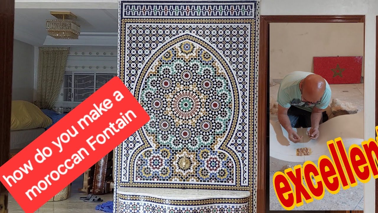 How do you make a moroccan Fontaine كيف تصنع النافورة المغربية #explore 