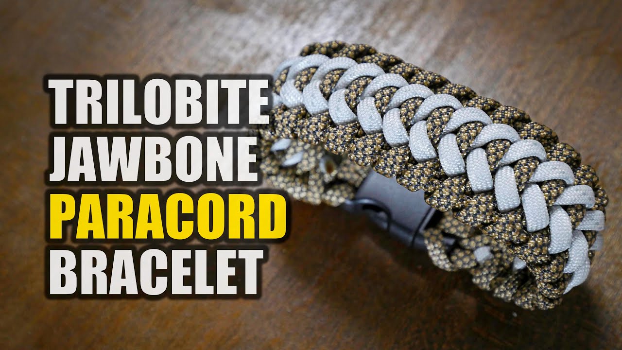 How to Make a Trilobite Jawbone Paracord Bracelet with a buckle