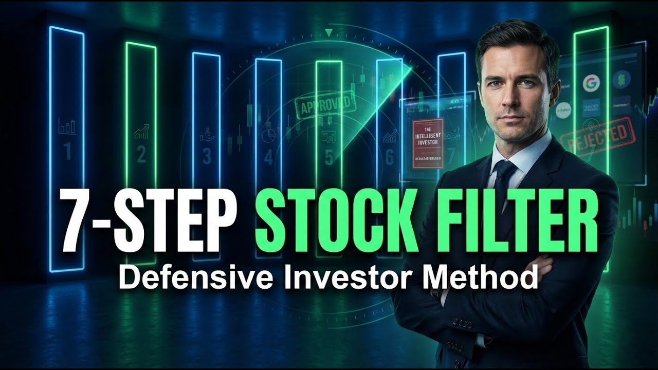 📘 The 7-Step Filter: How to Pick Stocks Like a Defensive Investor (The Intelligent Investor)