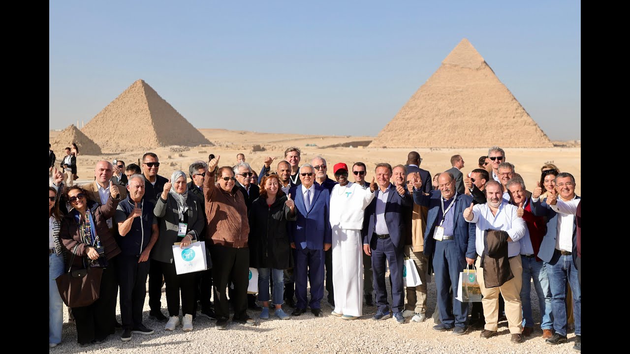المستشار حنفي جبالي والنائب محمد أبو العينين وجولة مع وفود برلمانات العالم بالمتحف المصري الكبير