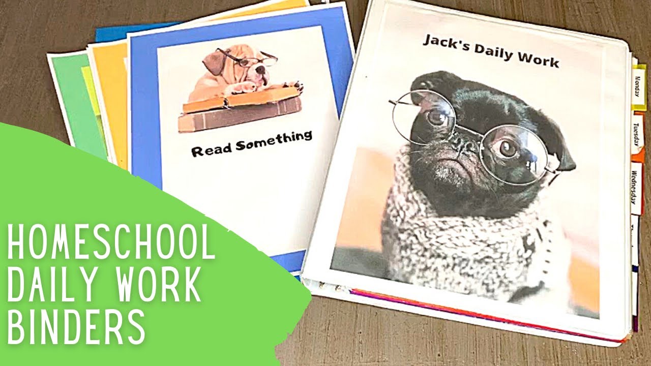 Homeschool Daily Work Binders - Easy Organization System