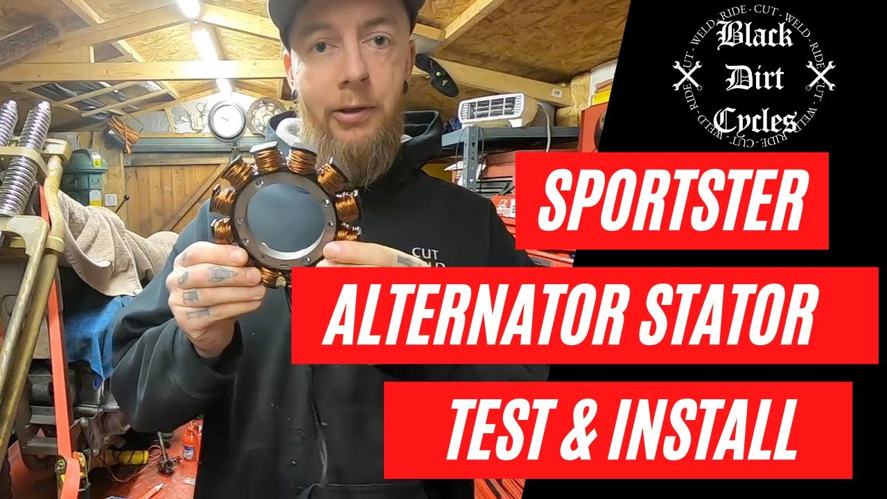 (Harley Davidson) Sportster Alternator Stator Check & Installation