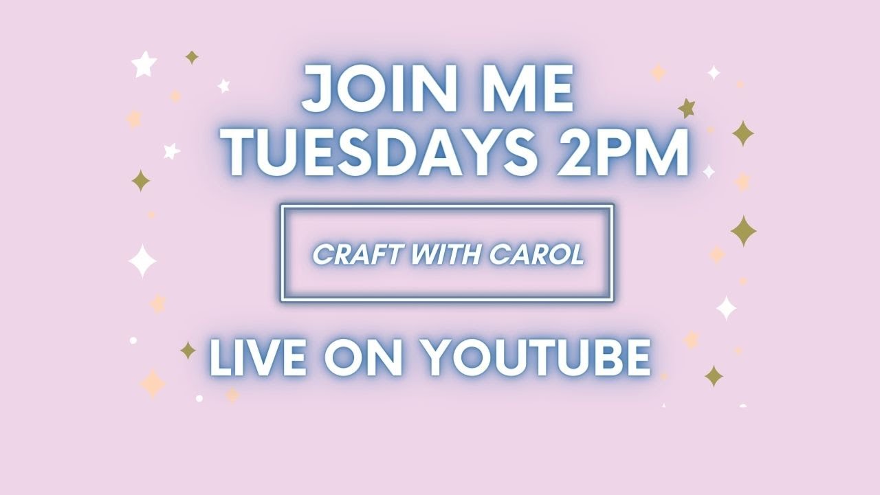 Craft with Carol LIVE - Valentines pull card