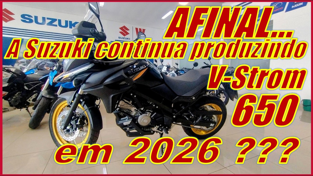 VSTROM 650 vai sair de linha ? VStrom 650 foi descontinuada ?