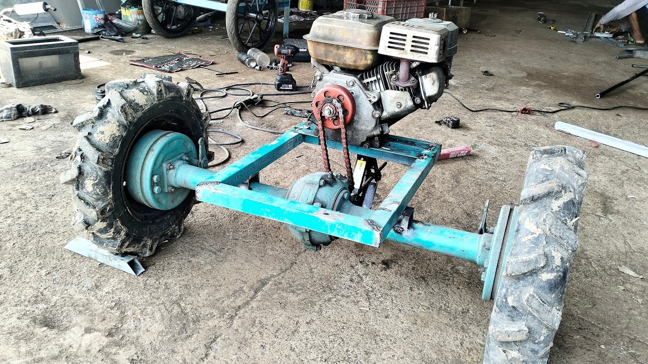 COMBINATION BETWEEN GX ENGINE SENTRIFUGAL CLUTCH AND AXLE