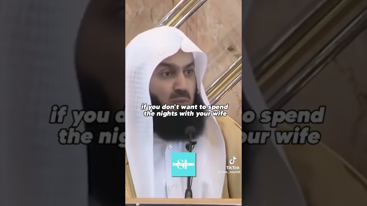 Join your spouse on bed; Mufti Menk