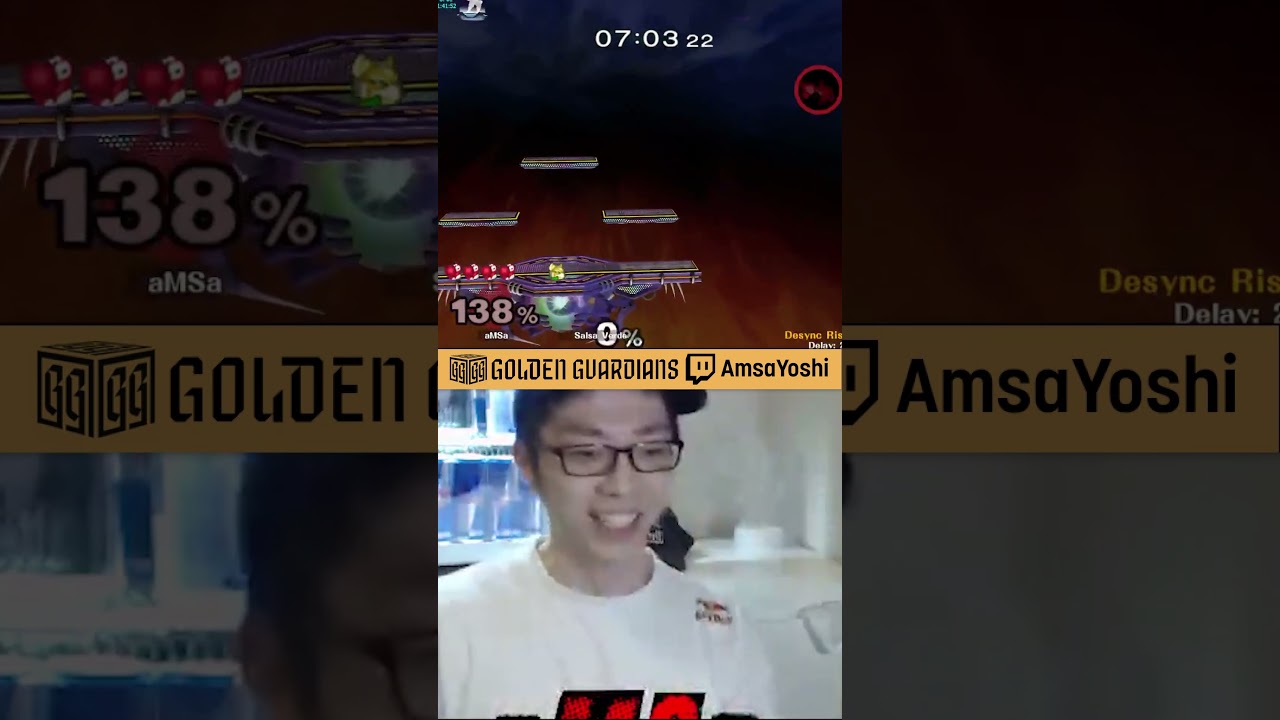 aMSa Doesn't Let Fox Play the Game #shorts #ssbm #melee #amsa #ggmelee
