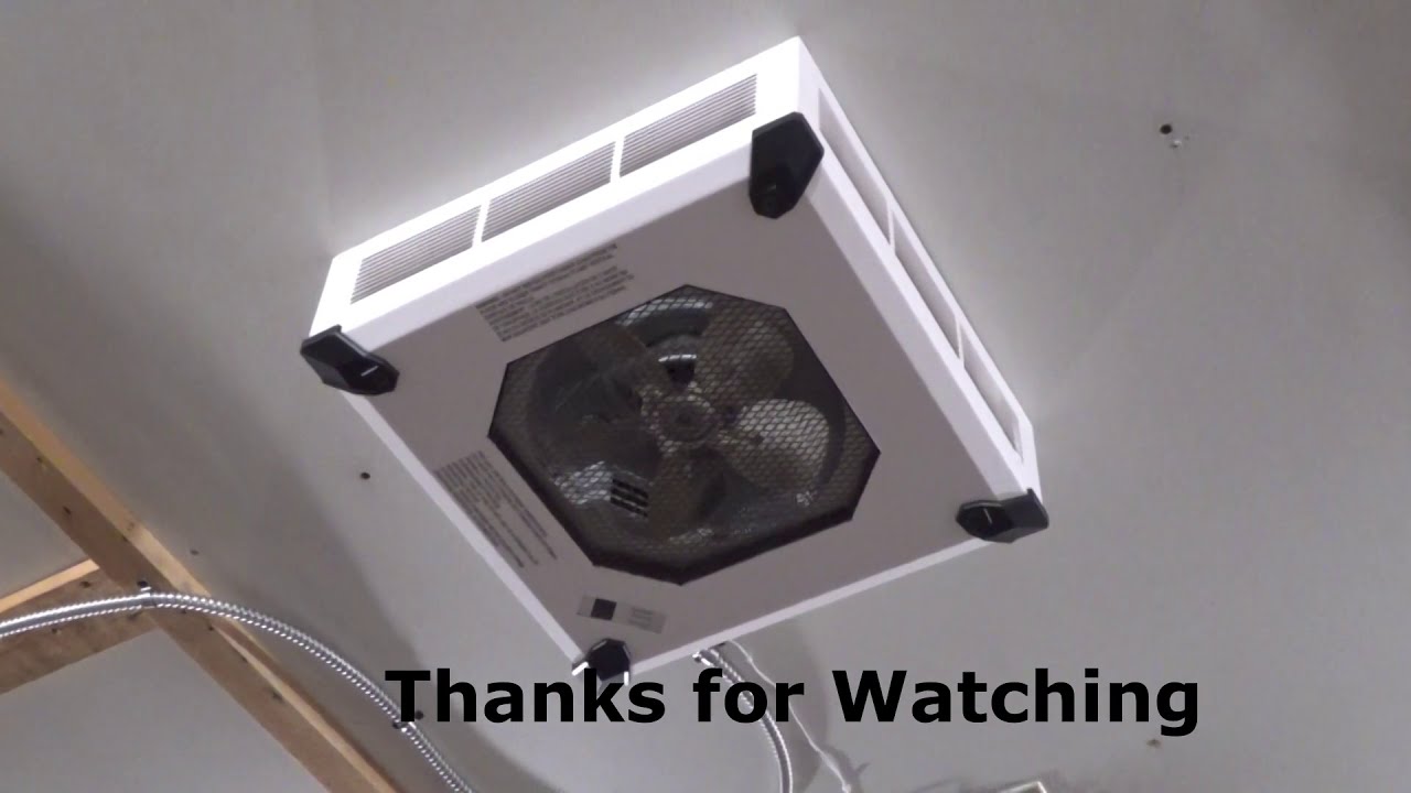 How To Calculate The Size of an Electric Garage heater DIMPLEX CONNEX CEILING MOUNT REVIEW