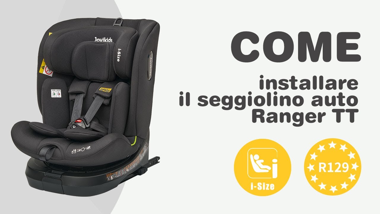Come installare il seggiolino auto JOVIKIDS RANGERTT 360&deg; Rotation - WDCS001 #howto #carseatsafety