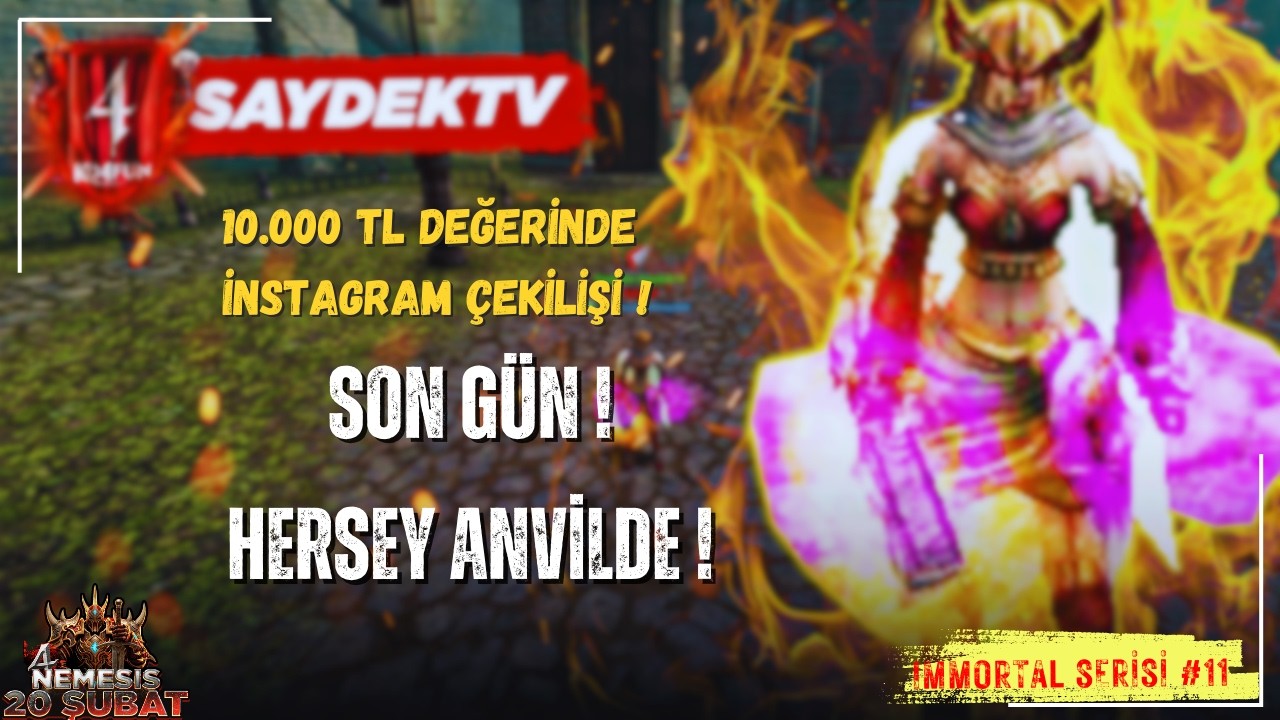 IMMORTAL’DA SON GÜN! TÜM İTEMLERİMİZİ ANVİLE GÖTÜRDÜK! | KO4FUN | 10.000₺ ÇEKİLİŞ 🔥