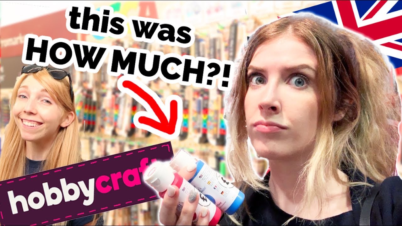 I Went To A BRITISH Art Store for the FIRST TIME!!