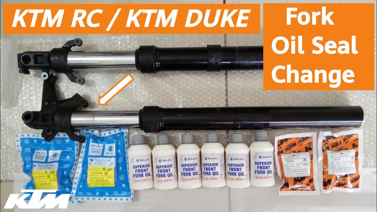 KTM Fork Oil Seal Change : RC / Duke 125/200/390 [ Part 2 ]