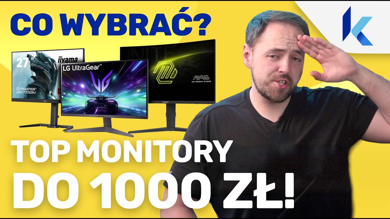 Najlepsze monitory do 1000 zł - TOP 3. Ranking 2025