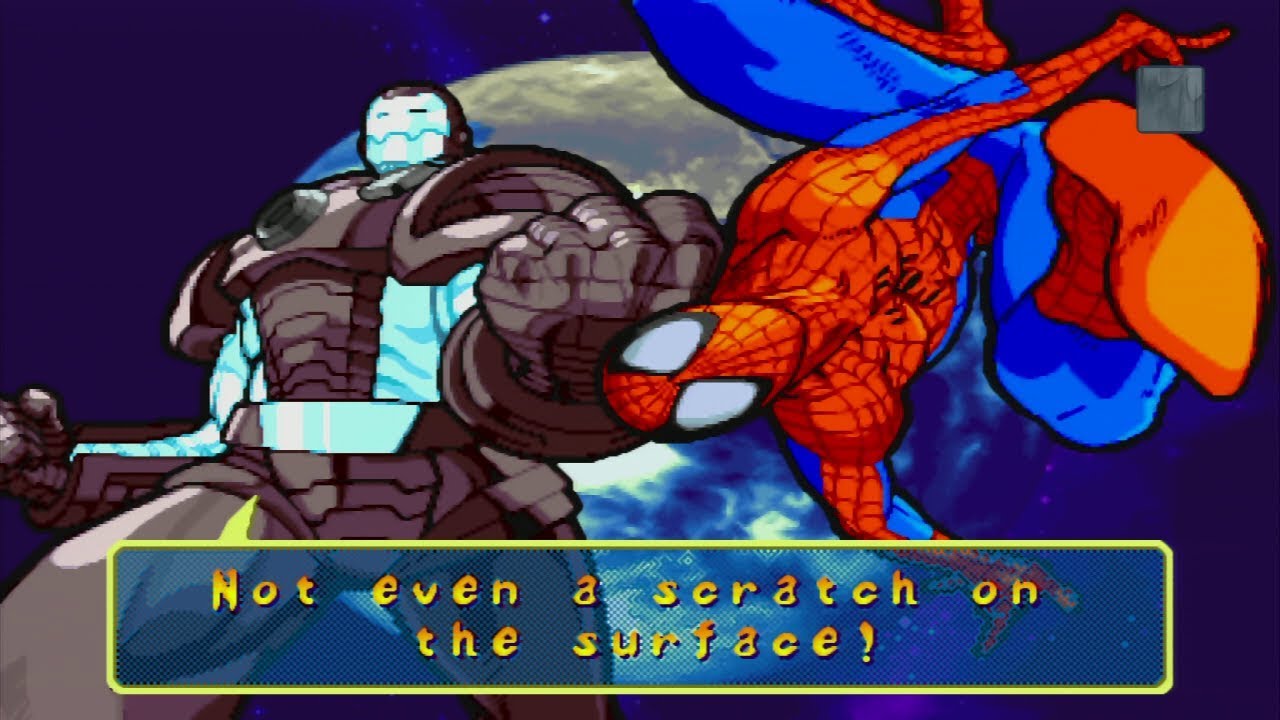 Marvel VS Capcom 1 - War Machine/Spider-Man - Expert Difficulty Playthrough