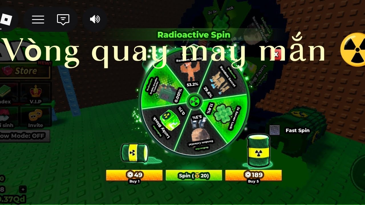 Thử quay vòng quay may mắn trong Thoát khỏi sóng thần để lấy BRAINOT ☢️