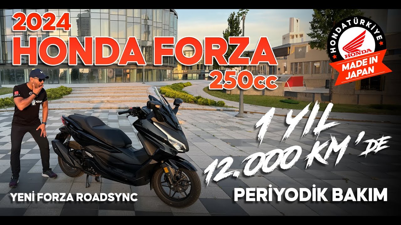 HONDA'dan İddialı Bakım Aralığı 1 Yıl 12.000km | 2024 FORZA 250cc