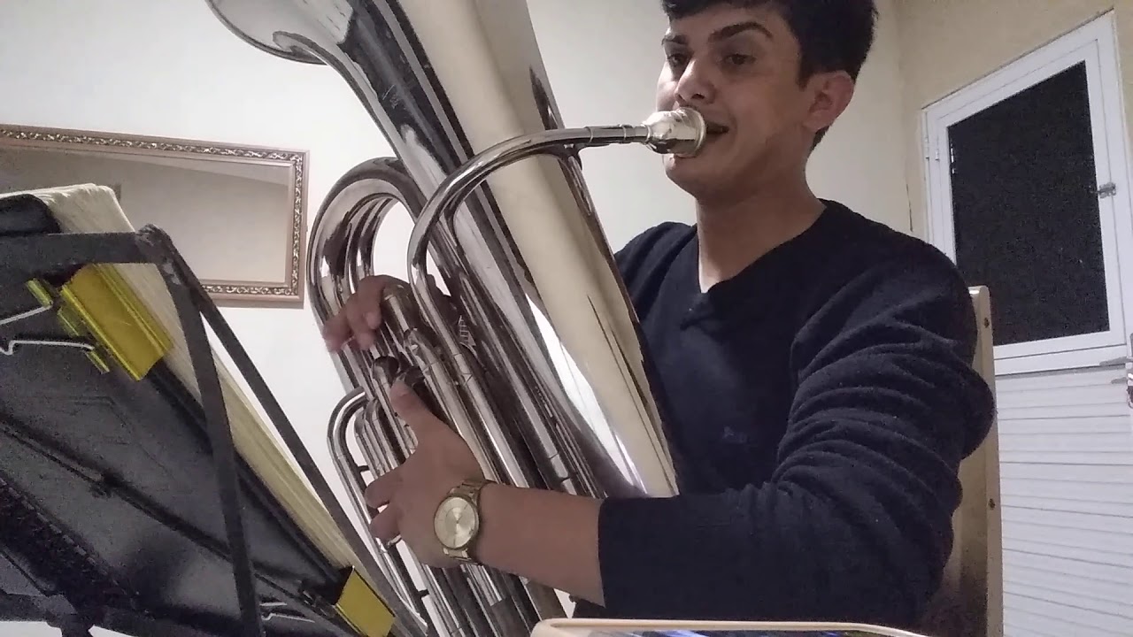 Hino 247 tuba e órgão - Se fores tentado - Israel Maykel - Tuba 3/4 j310