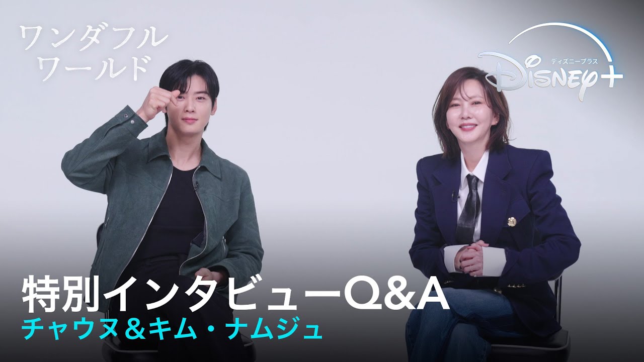 韓国ドラマ『ワンダフルワールド』｜特別インタビュー Q&A｜キム・ナムジュからの直球質問にチャウヌ困惑！？日本のファンへメッセージも！｜Disney+ (ディズニープラス）