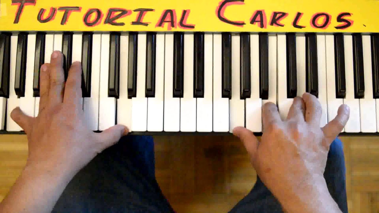 Con la sombra de Pedro - Tutorial Piano Carlos