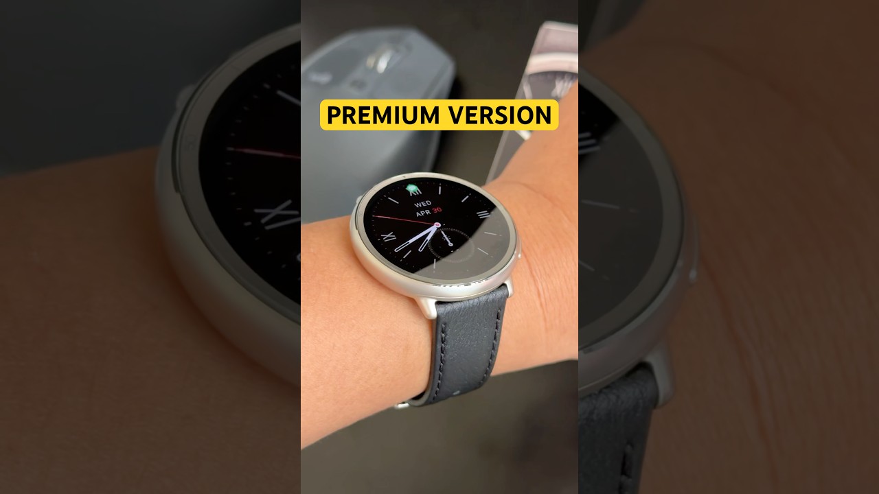 SAPPHIRE GLASS, STAINLESS STEEL & LEATHER | AMAZFIT ACTIVE 2 PREMIUM VERSION