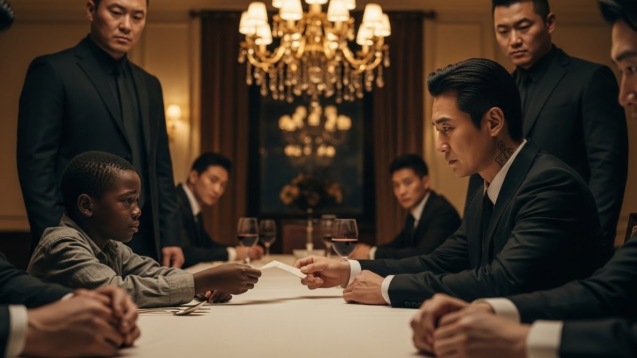 “You are been set up…” 7 yrs old black boy Slipped a Note to the Korean Mafia Boss