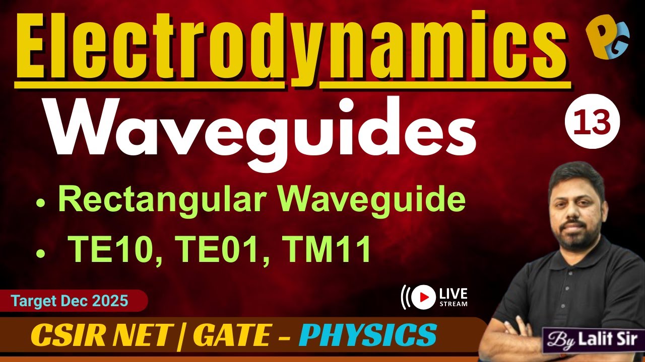 Rectangular Waveguides and Modes | TE10, TE01, TM11 | CSIR NET Physics & GATE Physics