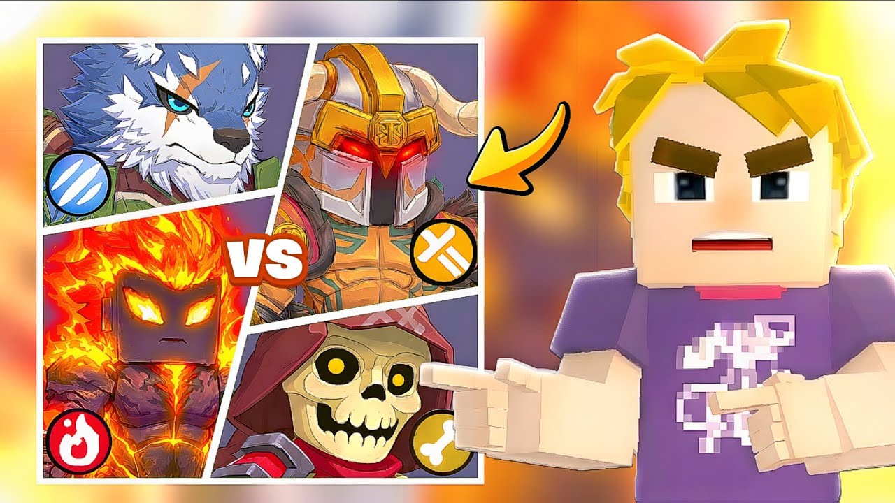 Power of All Heroes in 10v10 Mode! | Blockman Go Bedwars